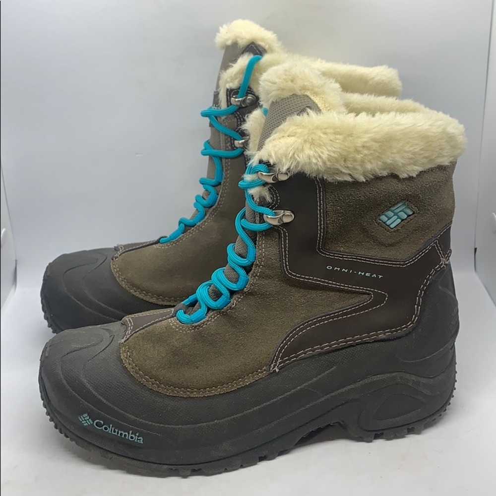 Columbia Omni-Heat Lace Up Winter Boots Size 7